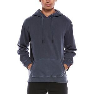 Stone Rose Mens Garment Washed Hoodie, Blue